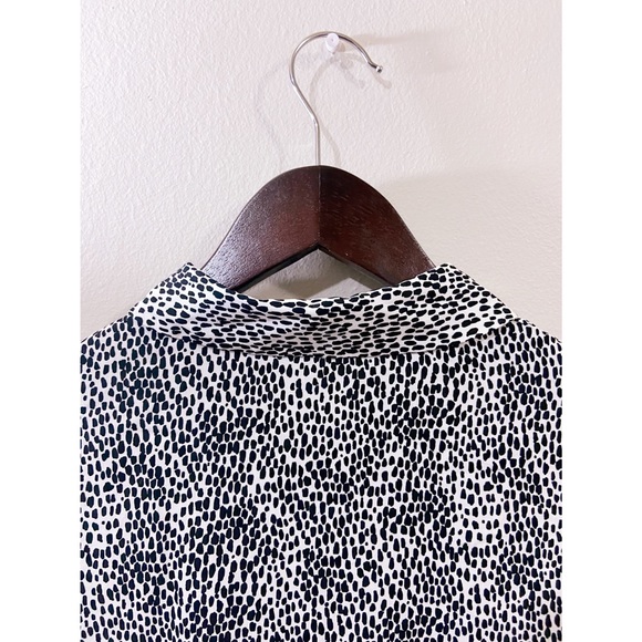 F&F Animal Print Long Sleeve Blouse Size 6 Small - Picture 8 of 9